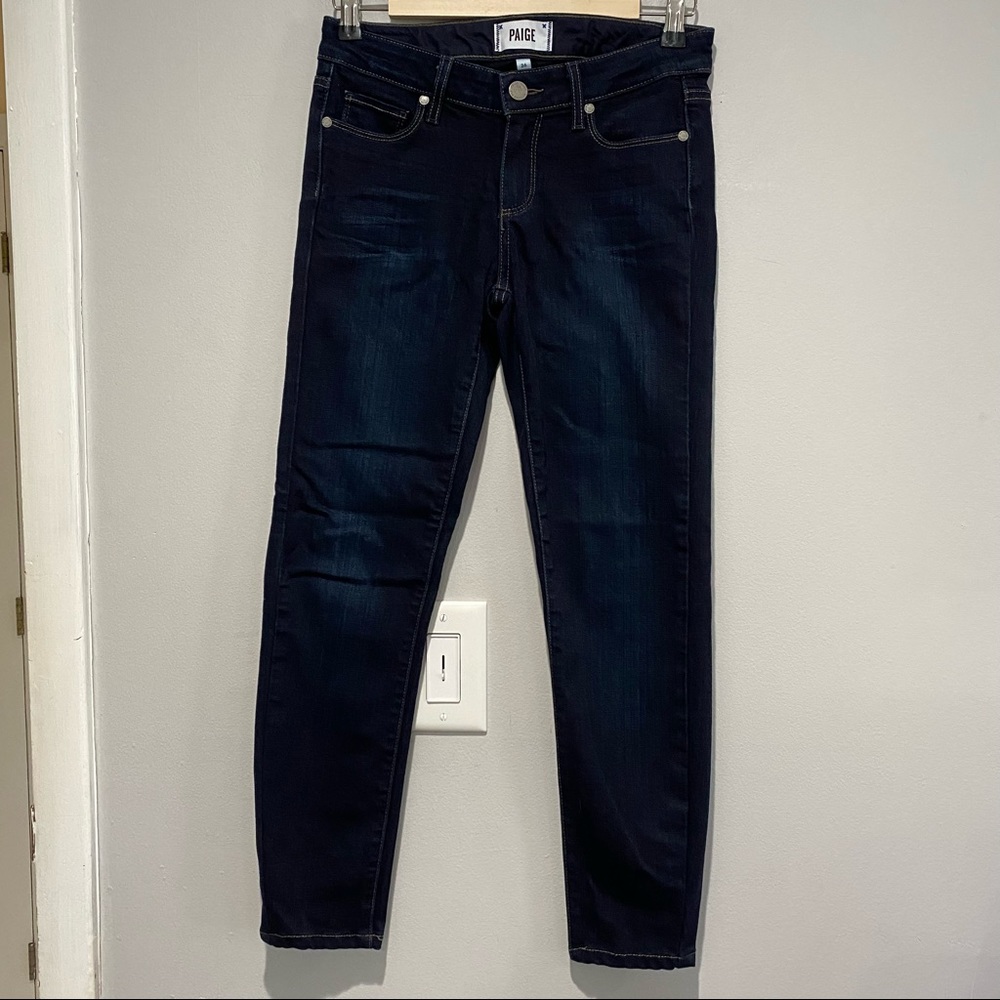 Paige Skyline Skinny Dark Wash Size 26